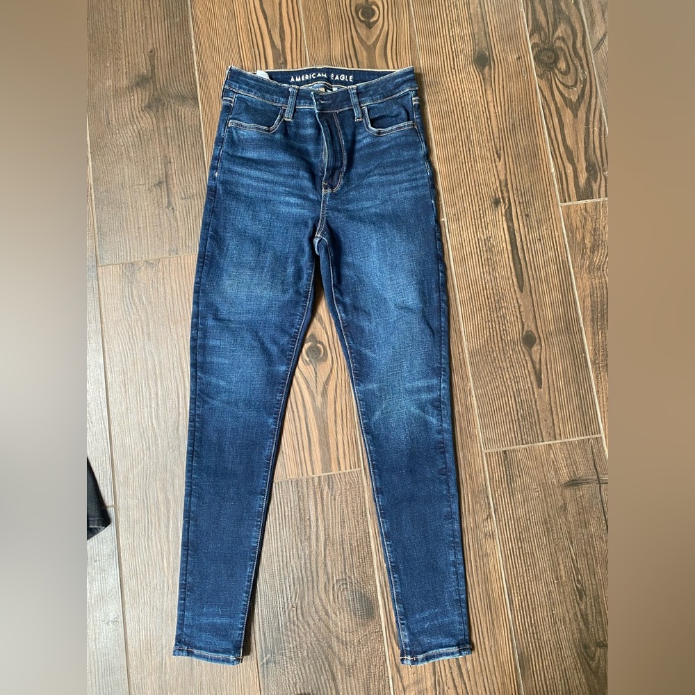 American Eagle Outfitters Dark Blue Skinny Jeans SZ 4